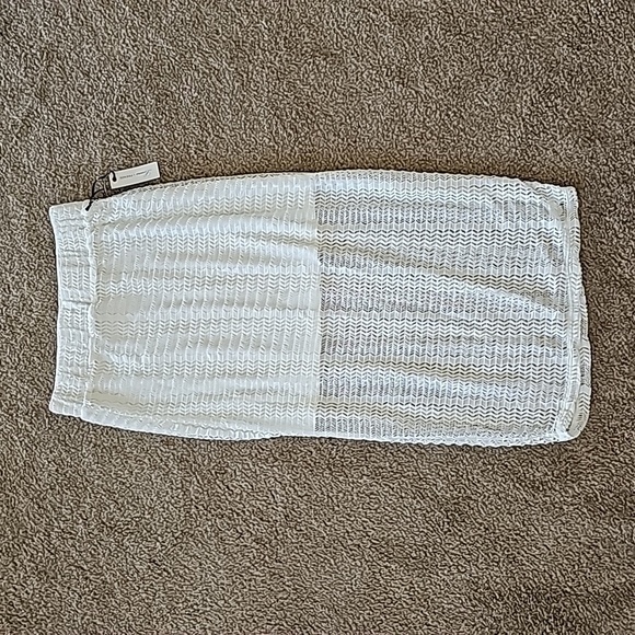 Lovers + Friends White Sheer Midi Skirt Size S New Tags - Picture 1 of 5
